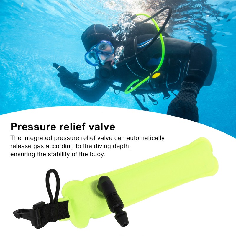 Mini Diving Buoy Integrated Valve Portable Scuba Diving Float Snorkeling