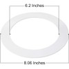 10 Pack Gloss White Goof Trim Ring for 6" Inch