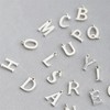 Sterling Silver A-Z Letter Alphabet Initial DIY Charm Pendant 10