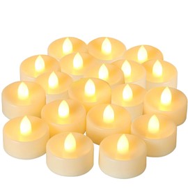 Velas Led con Pilas, 24PCS Velas Decorativas Sin Llama, Velas Electricas Impermeables para Mesa, Boda, Halloween, Decoraciones Navideñas(Incluye pilas)