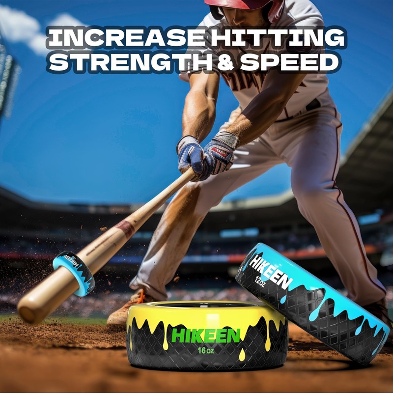 Hikeen Baseball and Softball Bat Weights - 12oz & 16oz