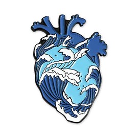 EvolveFISH Heart of The Ocean Lapel Pin - [1 1/4" Tall]