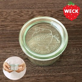 WECK Weck Glass Canister Food Storage Container Mold Shape 140ml Heat Resistant Temperature Difference 80°C German Made W9×H5cm WE-976