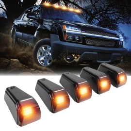 KEEPDSGN For Chevy Avalanche 1500 2500 LED Roof Cab Wireless Running Marker Lights Amber