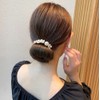 Happyupcity 4 Pcs Women Magic Hair Bun Maker with Peal