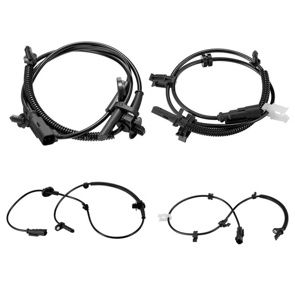 SPEEDWOW 4Pcs ABS Wheel Speed Sensor Front Rear Left Right