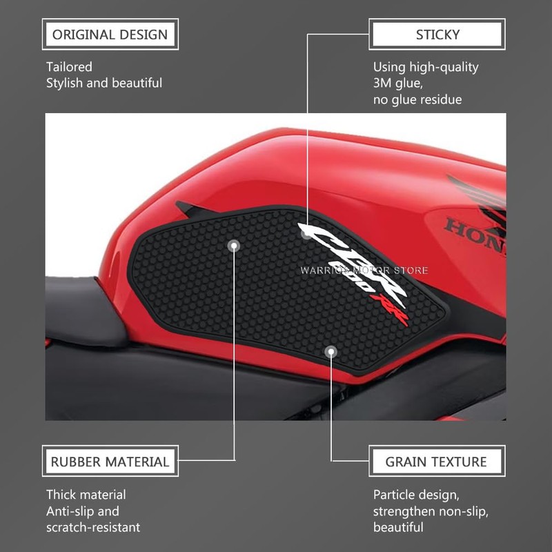 Wodpice Motorcycle Tank Protector for CBR600RR CBR 600 RR 2003-2006,