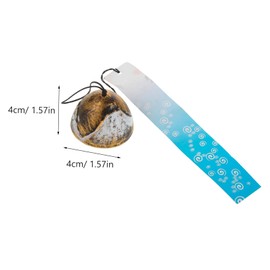 iplusmile Creative Iron Temple Bell Pendant Vintage Hanging Ornament for Home Decor Multi-Purpose Iron Decor for and Crafts Rustic Bell for Birthday and Temple Decoration