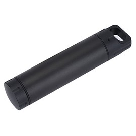 Mini Pillendose Schlüsselanhänger, Wasserdichte Tragbar Pillenbox Klein Metall Tablettenbox für Camping Angeln Wandern Sport Outdoor (Farbe : Schwarz)