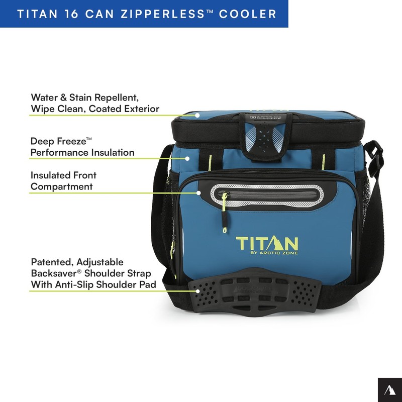 Titan by Arctic Zone 16 Can Zipperless Soft Cooler with