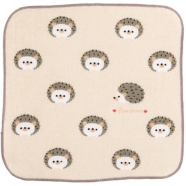 Skater MNT2-A Mini Towel, Pompon's Hedgehog, 7.9 x 7.9 inches (20 x 20 cm), Handkerchief, Mini Towel