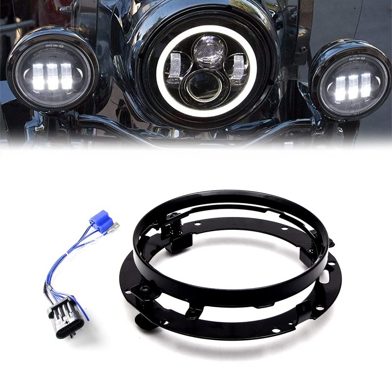 VOSICKY Genuine 7 Inch Harley LED Headlight Stay Bracket Ring