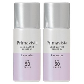 [Set] Kao Kao Sofina Primavista Skin Protect Base, Prevents Sebum Dissipation, SPF50 PA+++, Lavender, 0.8 fl oz (25 ml), Set of 2, Makeup Base