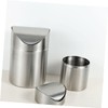 Levemolo Garbage Can for Car Mini Trash Bin Stainless Steel