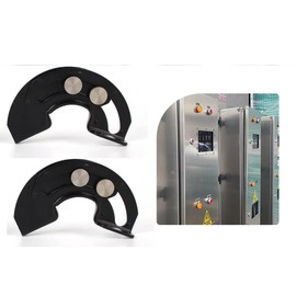 TAIQIAOLE 2PCS 90 Degree Hidden Hinge for Cabinets, Black Semicircular Door Hinge with Tip Out Limiter Kitchen and Industrial Equipment Cabinet Hardware