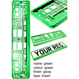 TAPORT® CAR REGISTRATION HOLDER FOR ANY CAR , VAN , TRUCK , TRAILER (PURE GREEN)