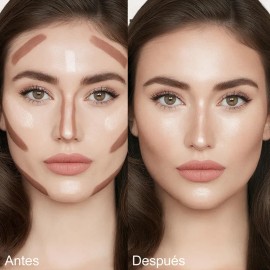 Bálsamo Contorno Iluminador Hidratante Textura Cremosa 9g Tono Del Maquillaje Silky Cappuccino