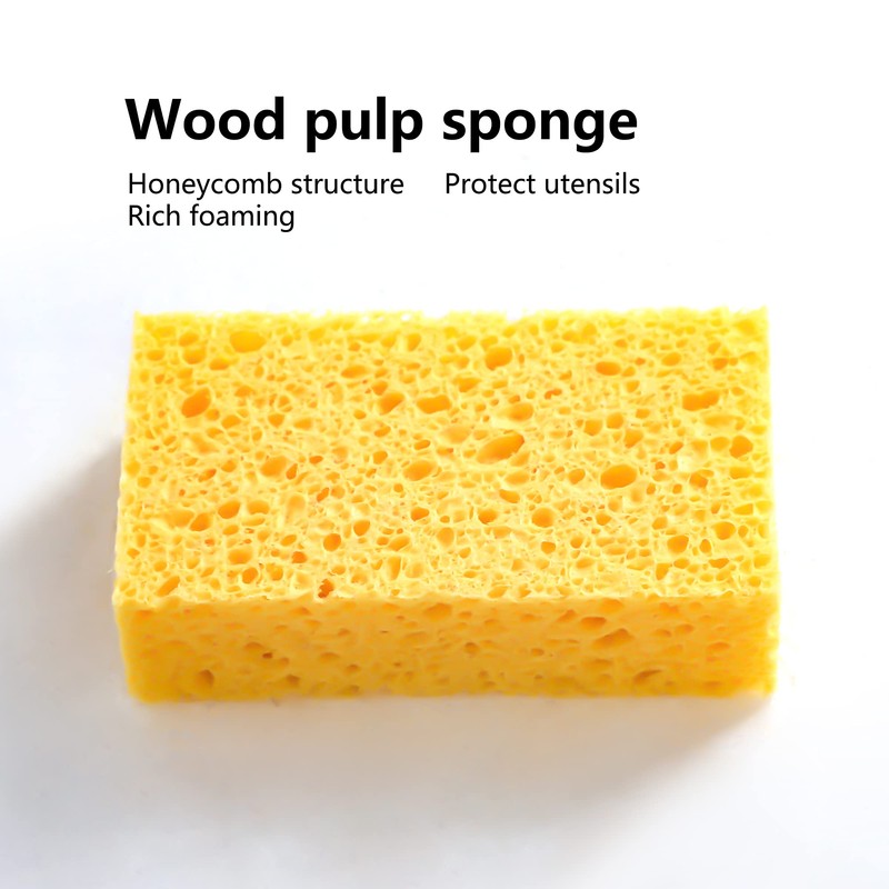 ARCLIBER Esponja exfoliante, mejora de espesor, esponja de celulosa de