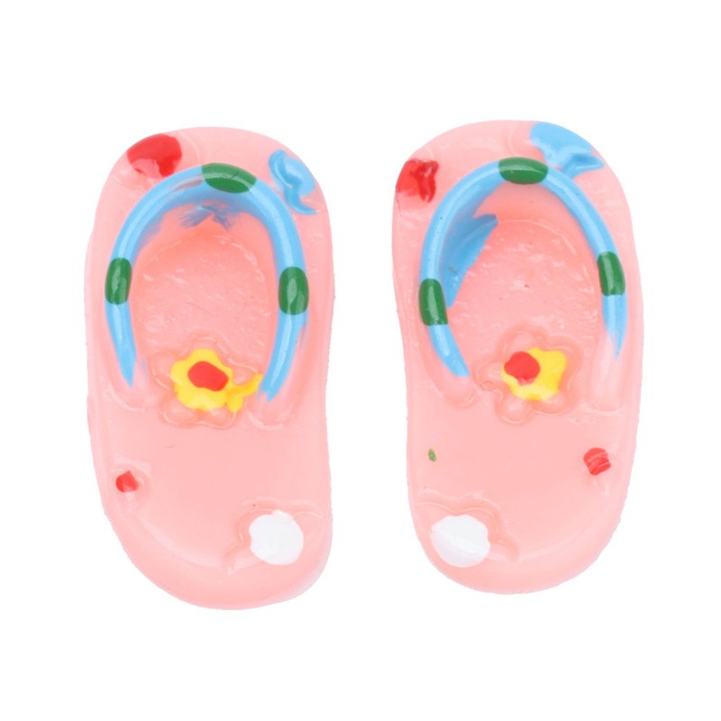 Mini Flip Flops Simulation Miniature Scene Models Dollhouse Accessories for
