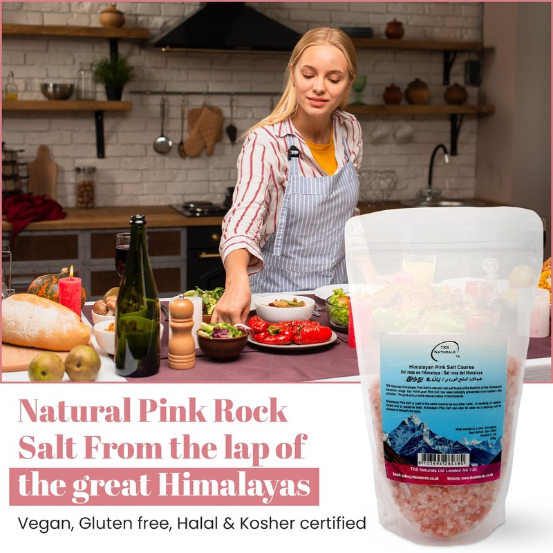 TKS Premium Himalayan Pink Salt - Coarse Grain for Grinder
