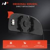A-Premium Right Passenger Side Lower Heated Mirror Glass with Backing