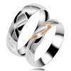 Uloveido Female Real Love Wedding Bands Sets Marching Heart Rings