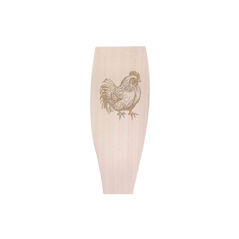 Large 'Chicken Silkie' Wooden Cooking Spatula (SA00022805)