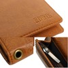 Edwin Retro Synthetic Leather Long Wallet, Embossed Logo, Synthetic Leather,