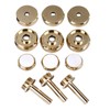 12Pcs Trumpet Accessories Metal Upper and Lower Covers Buttons Connecting