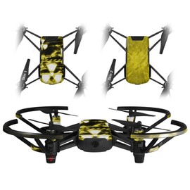 Skin Decal Wrap 2 Pack for DJI Ryze Tello Drone Radioactive Yellow Drone NOT Included