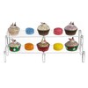 BYCY 2 Tier Clear Acrylic Display Stand Cupcakes Holder, Dessert