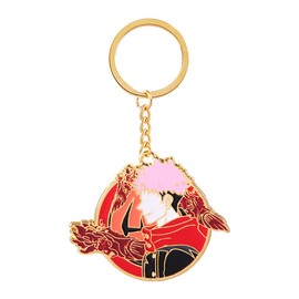 SONGCHANGJEWELRY JJK Satoru keychain - Anime Figure Key Pendant - Women Men Keyring Jewelry (Itadori Yuji)