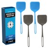 Impresa Extra Large Fly Swatter - 4-Pack, Blue & Grey