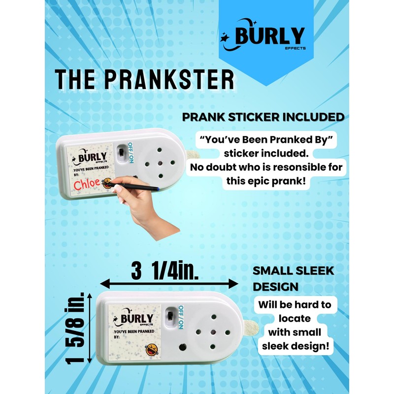 Hidden Noise Maker Gag Prank - 10 Different Sounds -