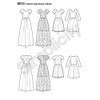 Simplicity Sewing Pattern 8015D5 Miss Petite Project Runway Dresses, Available