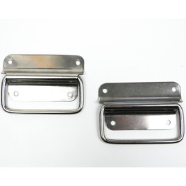 ingdaum® Crate Drop Handle (Pack of 2) Crate Handle, Folding Handle for Crates and Cabinets (J222 A2)