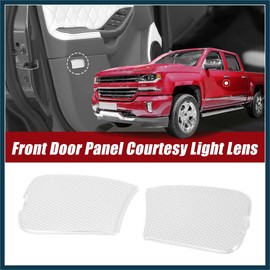 TUCKBOLD Pair Door Panel Courtesy Light Lens Cover Front Driver Door Clear Housing Interior Light Lamp Cover for Ford F-150 Transparent F65Z-13731-AA Automotive Parts