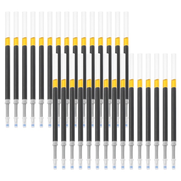PATIKIL Retractable Gel Pen Refills, 60 Pack Black Rollerball Gel