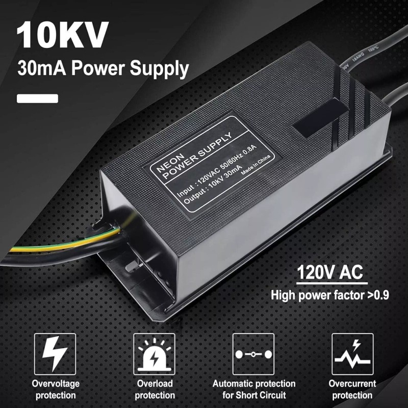 Yaeccc 10KV Neon Sign Transformer Sign Power Supply Electronic Neon