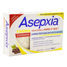 Asepxia Jabn Hidro-Force Farma Exfoliante. Barra con 100g.