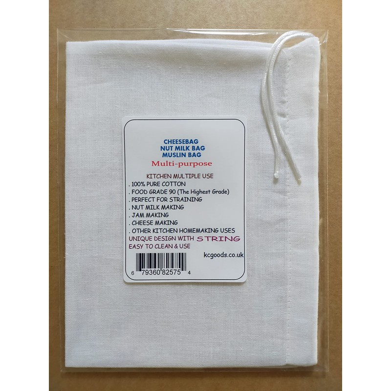 Nut Milk Bag 100% Pure Cotton Food Grade 1pcs Cheesebag
