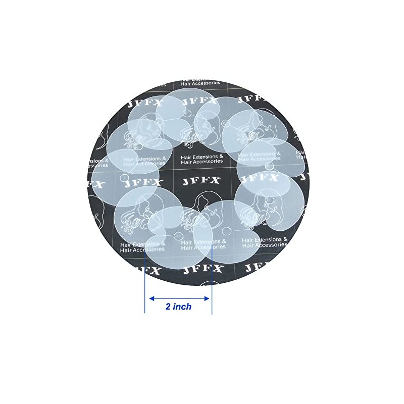 50 Pieces Heat Shield Guards for Hair Extension, Clear PVC