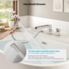 gotonovo Roman Tub Faucet with Handheld Shower 3 Hole Deck