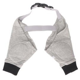 Dog Elbow Protector Joint Warming Breathable Adjustable Dog Front Leg Sleeve for Dogs Puppy Gray Black L