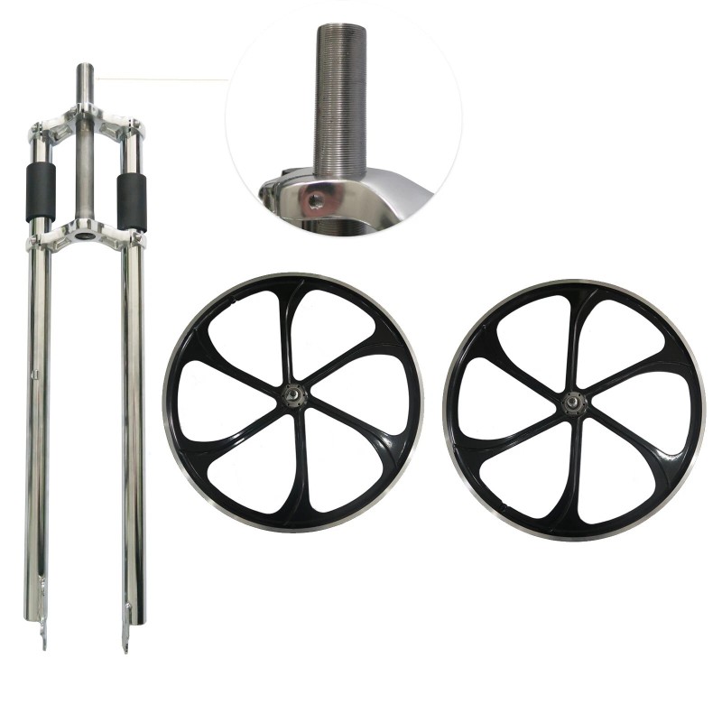 DONSP1986 26" Bicycle Fork, 1" Threaded (NON)Suspensio - 120mm Mag