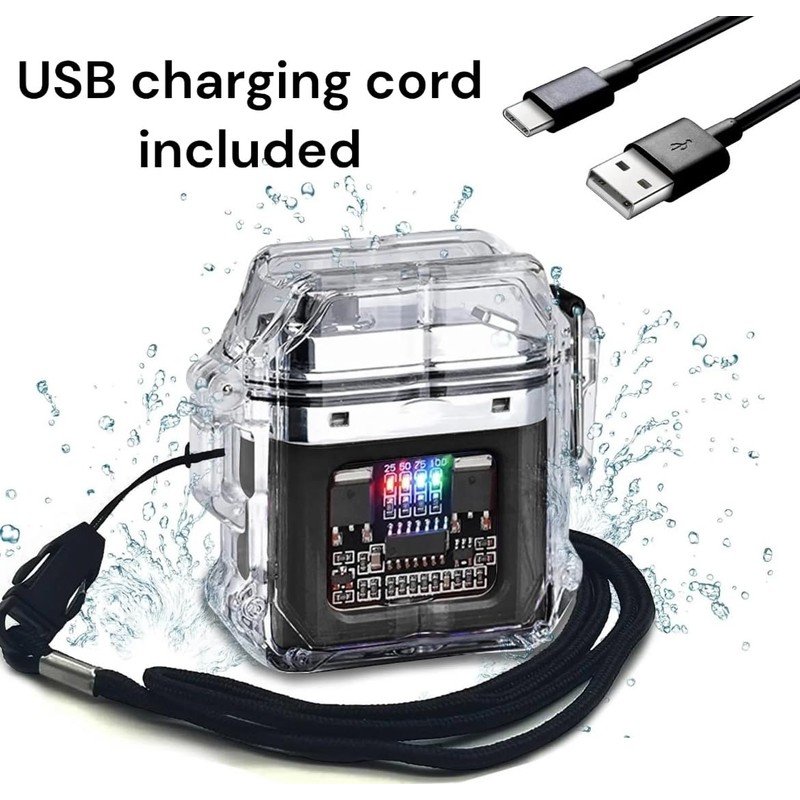 NIVEK Dual Arc Electric Plasma Lighter, USB-C Rechargeable, Waterproof &