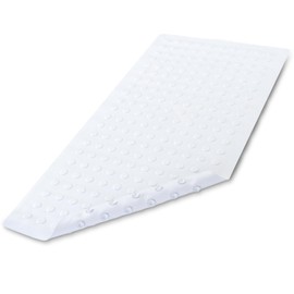 SlipX Solutions White Extra Long Rubber Safety Bath Mat (18 x 36 Inch, 220 Suction Cups, Great Non-Slip Coverage)