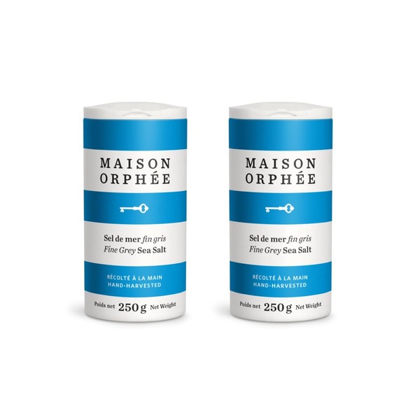 Grey Sea Salt Fine Shaker, Organic Fine Salt w/Potassium, Sodium,