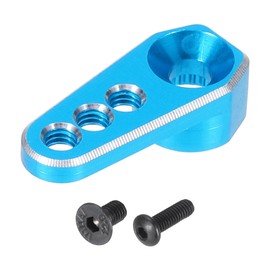 sourcing map Aluminum Alloy 1/18 25T Steering Servo Arm Horn Sky Blue for DIY RC Car/Boat/Airplane Boat Accessories 1 Pcs