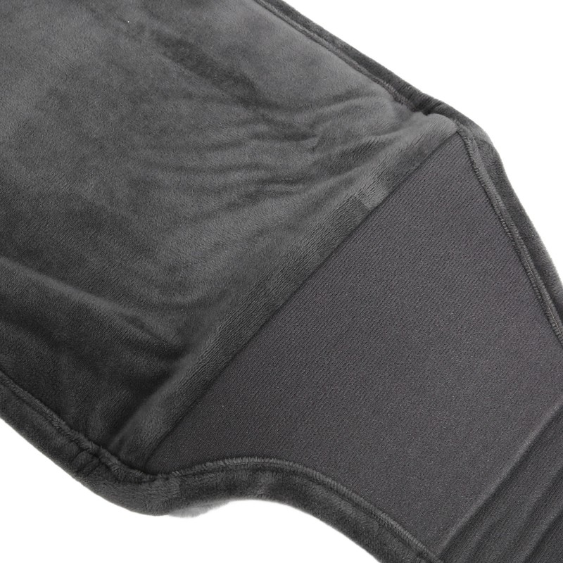 Uterus Warming Waist Belt Dark Gray Adjustable Thick Soft Plush